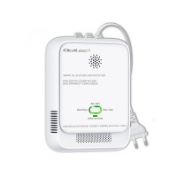 Produktbild för Qoltec - gas- och koldioxid sensor - CH4 CO-detektor, 85 dB larm, LED - vit