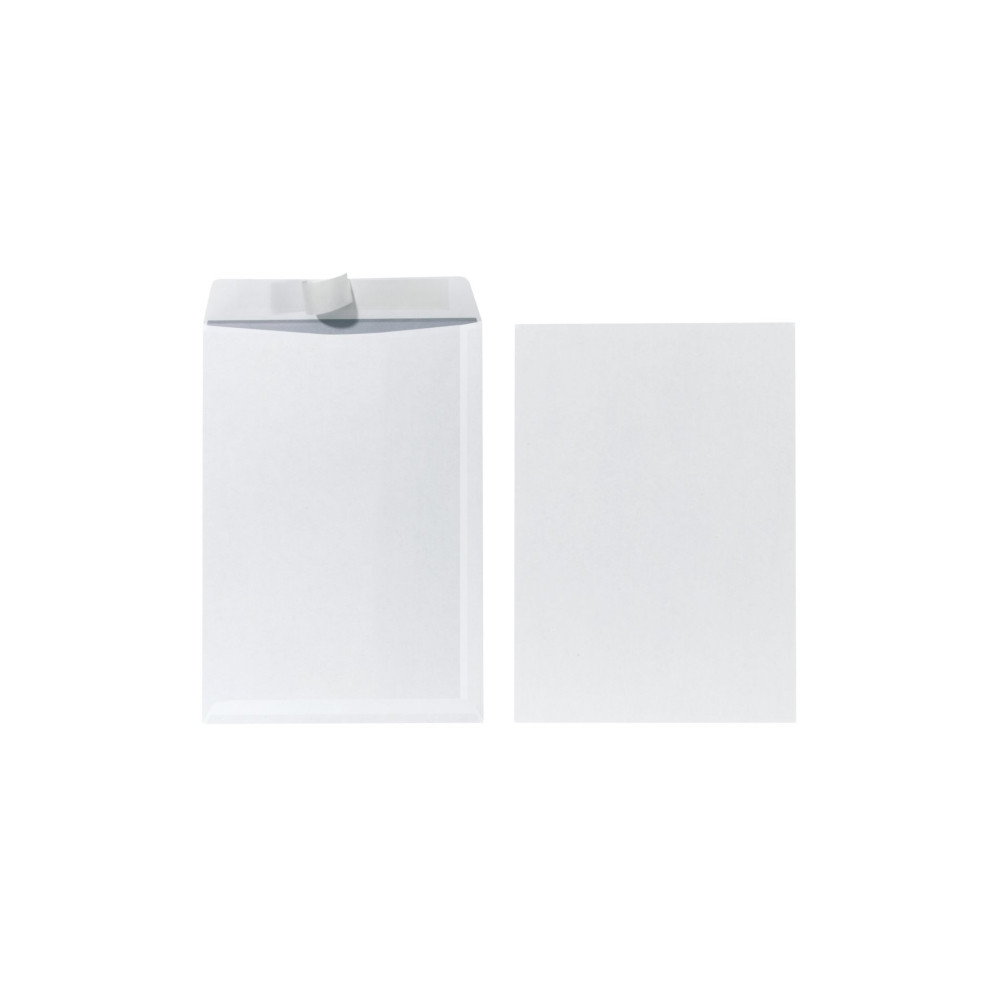 Produktbild för Kuvert Herlitz C4 (229 x 324 mm) vit 90g Peel &amp Seal (25...