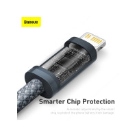 Produktbild för Baseus Dynamic, 2 m, Lightning, USB C, Hanstik, Hanstik, Grå