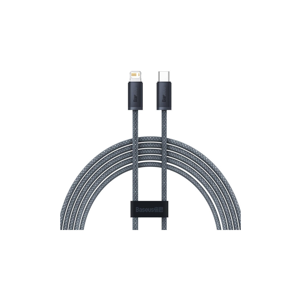 Produktbild för Baseus Dynamic, 2 m, Lightning, USB C, Hanstik, Hanstik, Grå