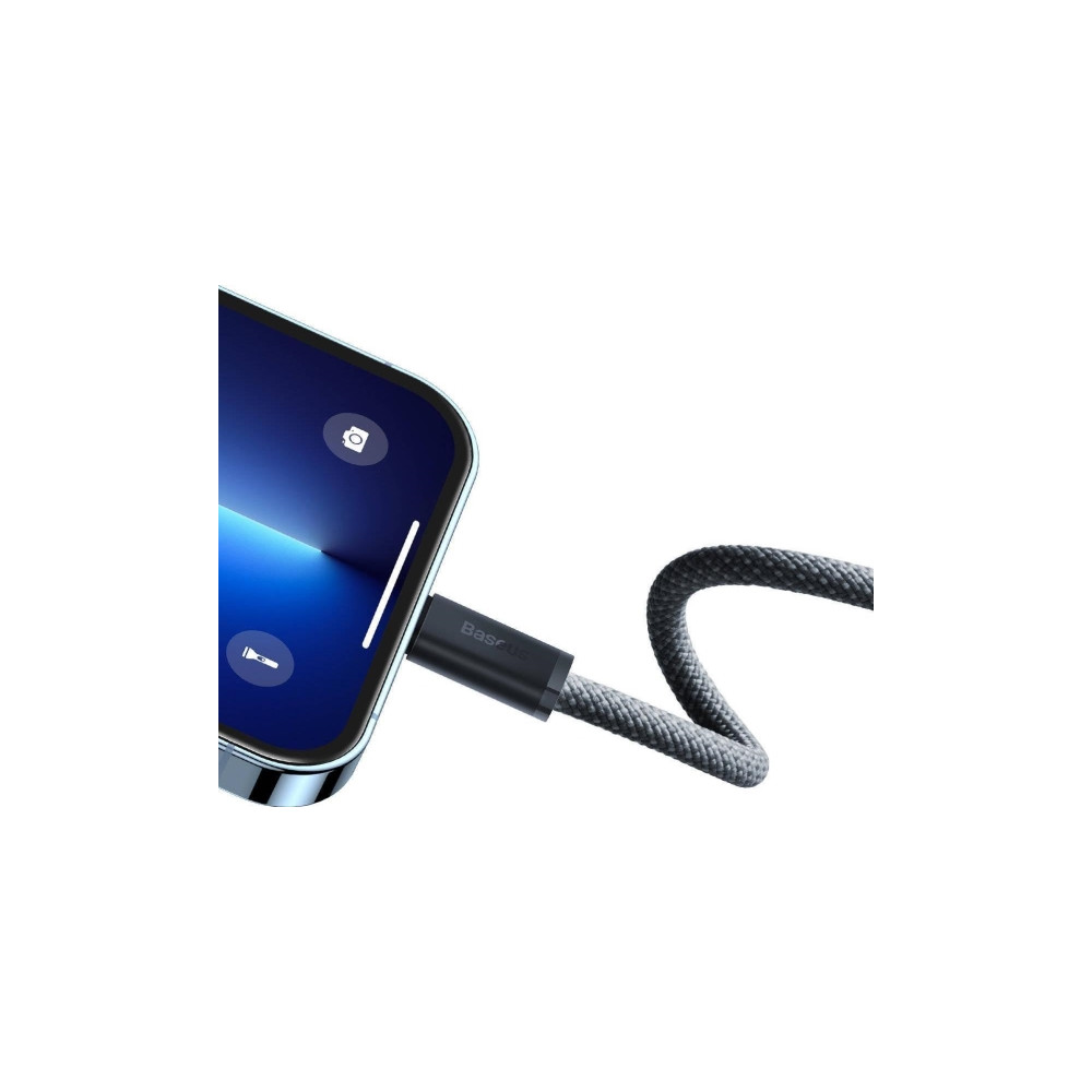 Produktbild för Baseus Dynamic, 2 m, Lightning, USB C, Hanstik, Hanstik, Grå