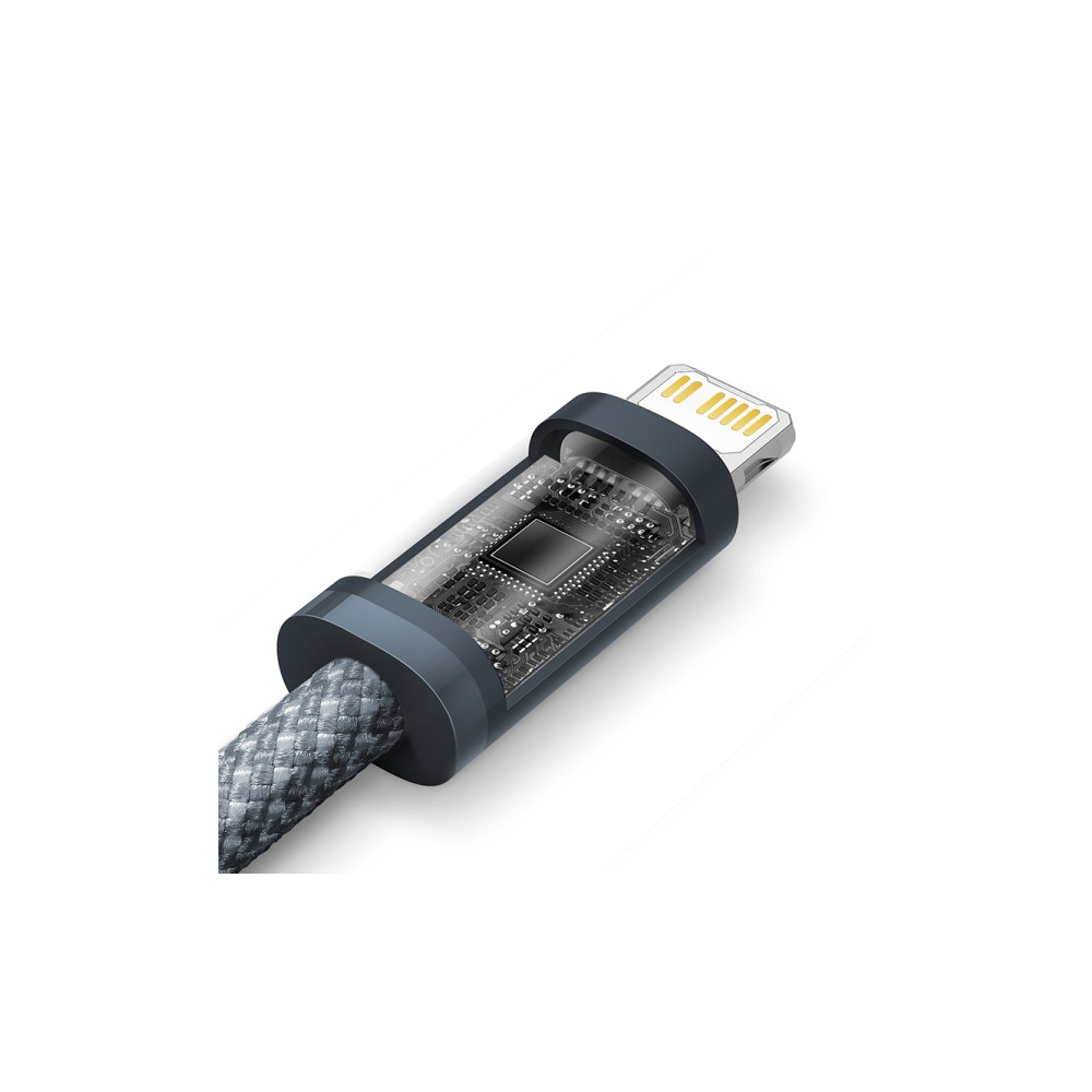 Produktbild för Baseus Dynamic, 2 m, Lightning, USB C, Hanstik, Hanstik, Grå