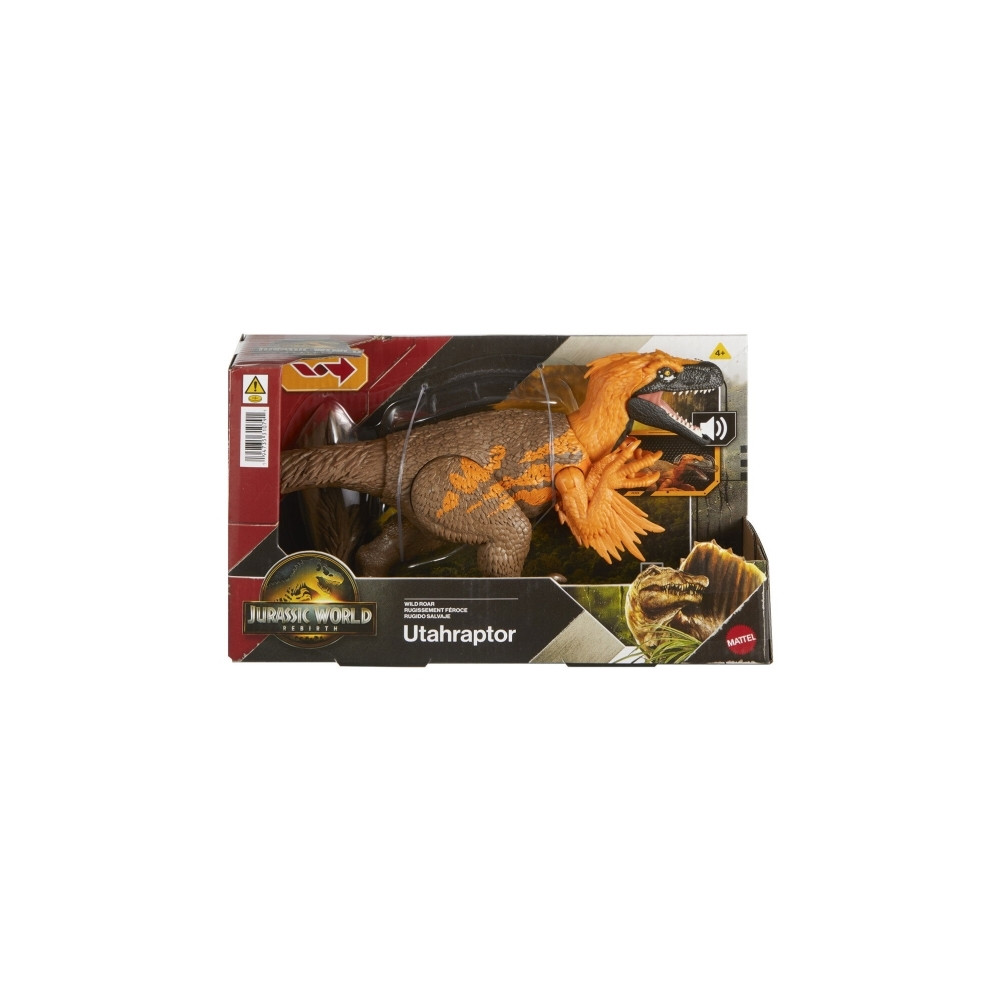 Produktbild för Jurassic World Wild Roar-dinosaur, actionlegetøj, bideangreb...