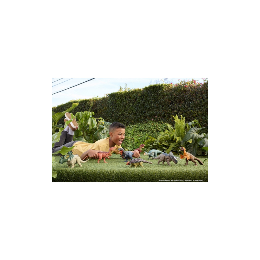 Produktbild för Jurassic World Wild Roar-dinosaur, actionlegetøj, bideangreb...