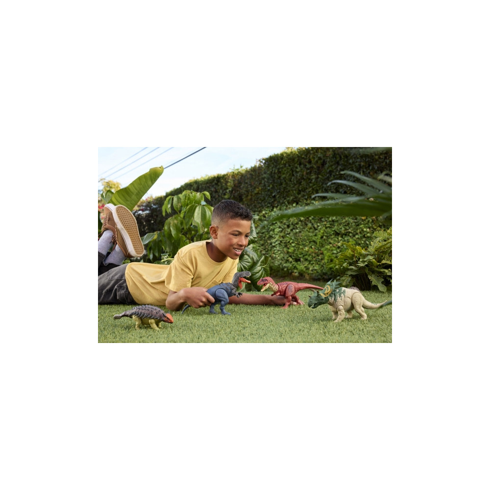 Produktbild för Jurassic World Wild Roar-dinosaur, actionlegetøj, bideangreb...