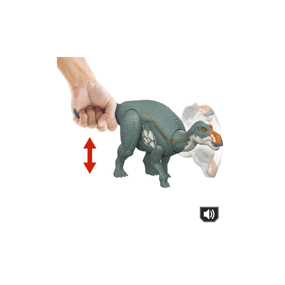 Produktbild för Jurassic World Wild Roar-dinosaur, actionlegetøj, bideangreb...