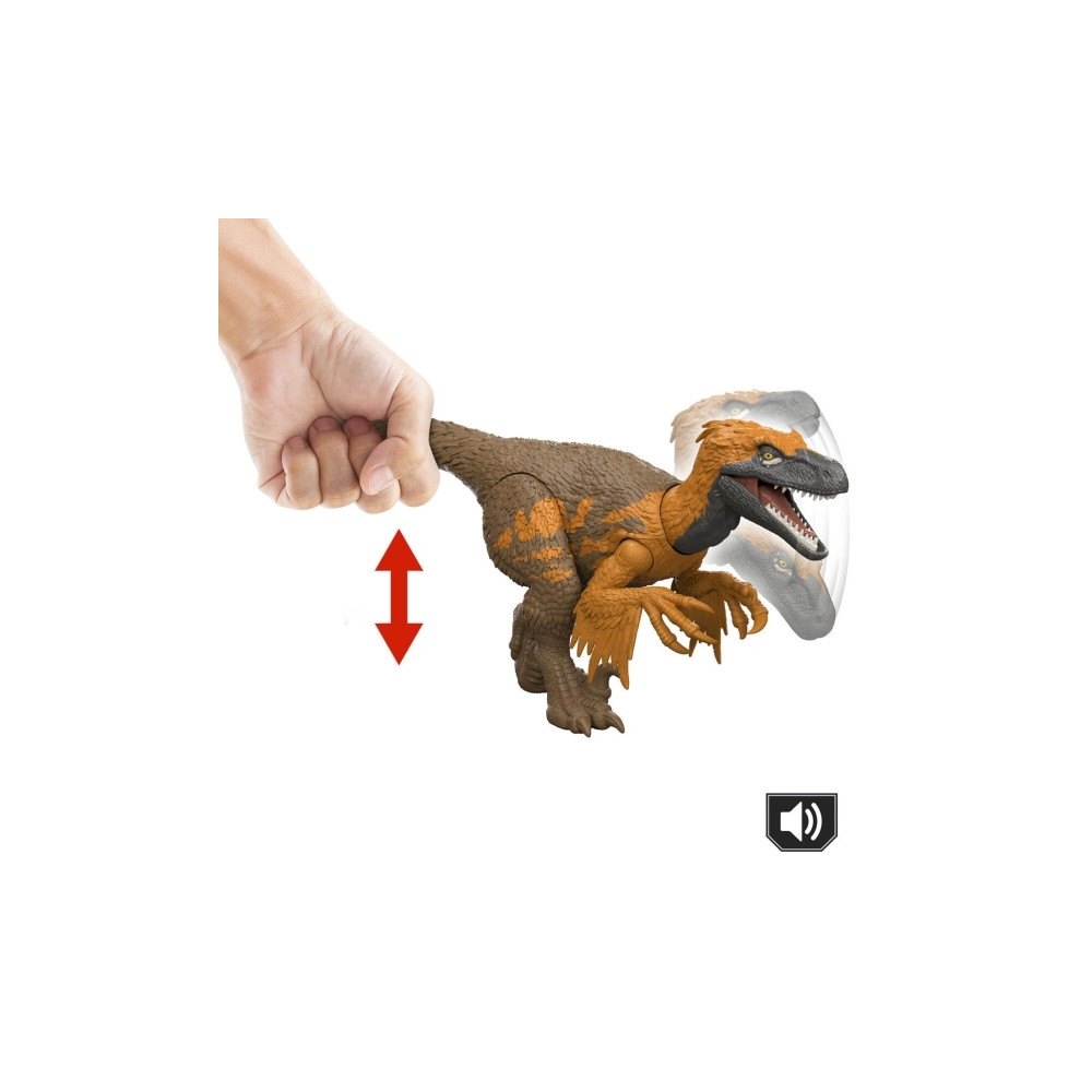 Produktbild för Jurassic World Wild Roar-dinosaur, actionlegetøj, bideangreb...