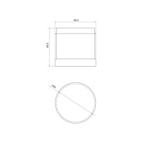 Produktbild för Siemens LED blå ljusmodul 24V AC/DC kontinuerligt ljus 70mm...
