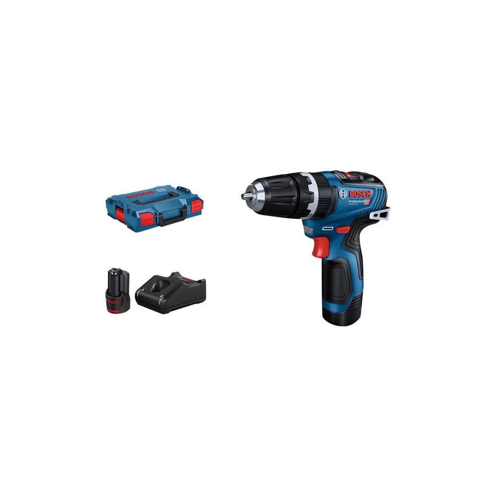 Produktbild för Bosch GSB 12V-35 Professional - borr/drivare - sladdlös - 2 hastigheter - 2 batterier