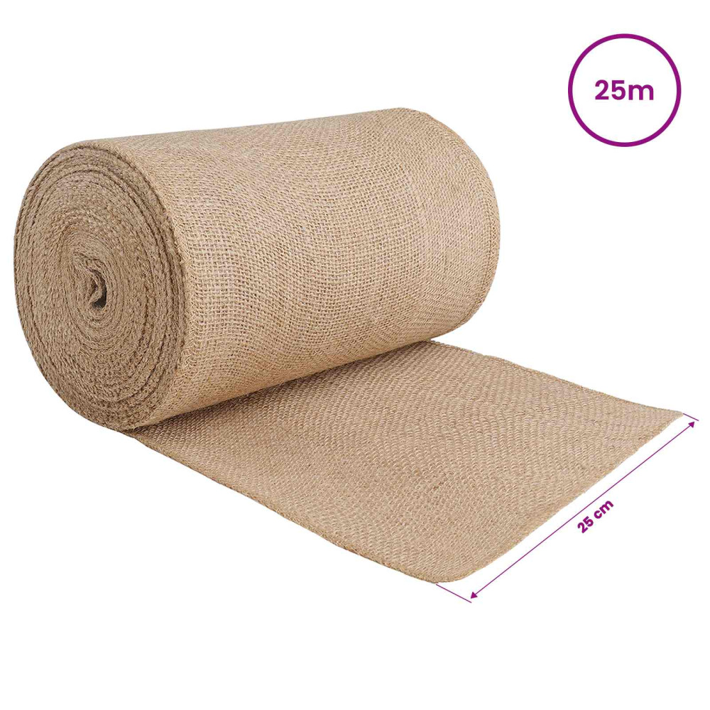 Produktbild för Juterrulle Naturfärg 25 x 2500 cm