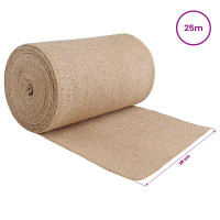 Produktbild för Juterrulle Naturfärg 25 x 2500 cm