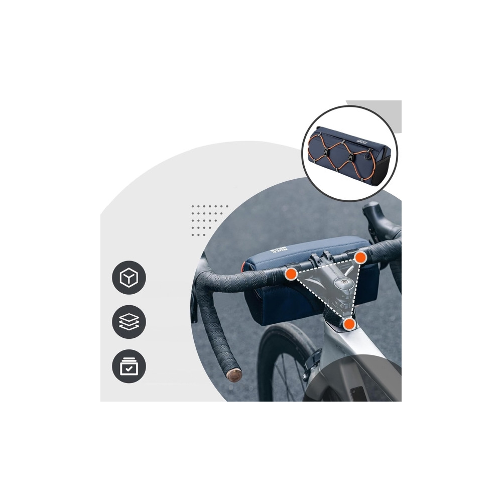 Produktbild för RockBros cykelväska för styre 2,2 l