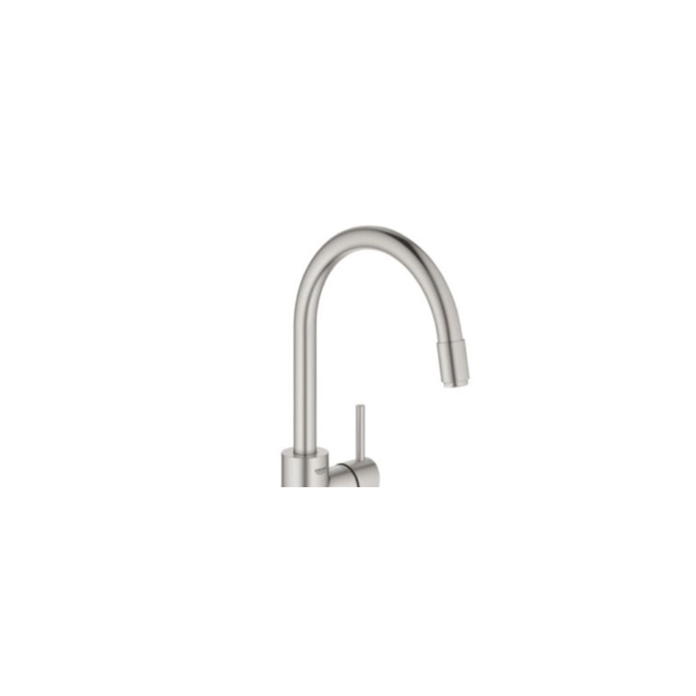 Produktbild för Grohe Concetto, Etgrebskøkkenbatteri, højt udløb, Grohe Zero