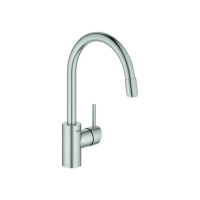 Produktbild för Grohe Concetto, Etgrebskøkkenbatteri, højt udløb, Grohe Zero