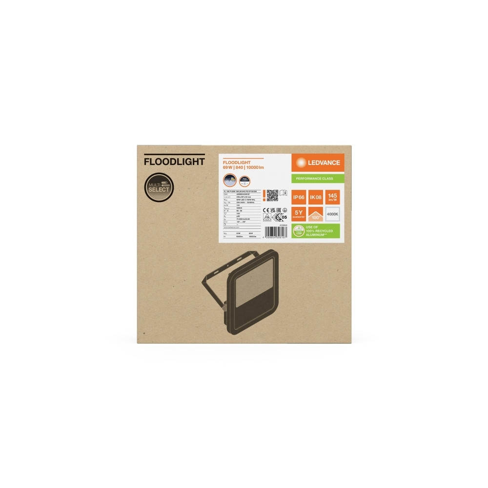Produktbild för LED FLOOD-projektor PFM 100 P 69W/53W 10000lm/8000lm 4000K 8...