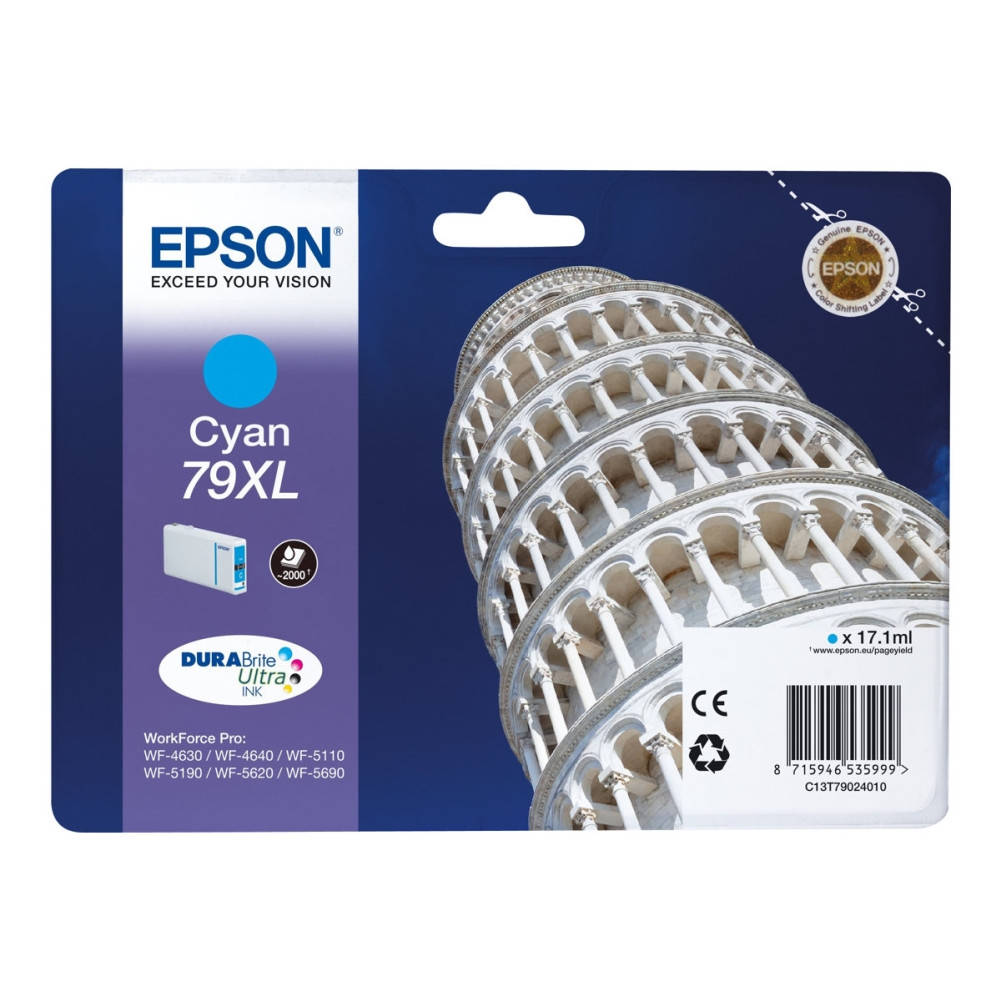 Produktbild för Epson 79XL - XL - cyan - original - bläckpatron