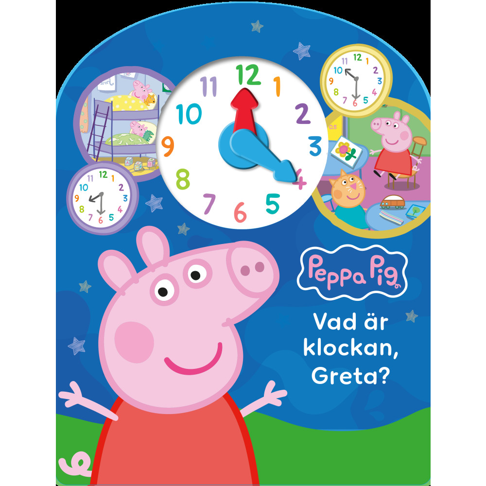 Produktbild för Vad är klockan, Greta? (bok, board book)