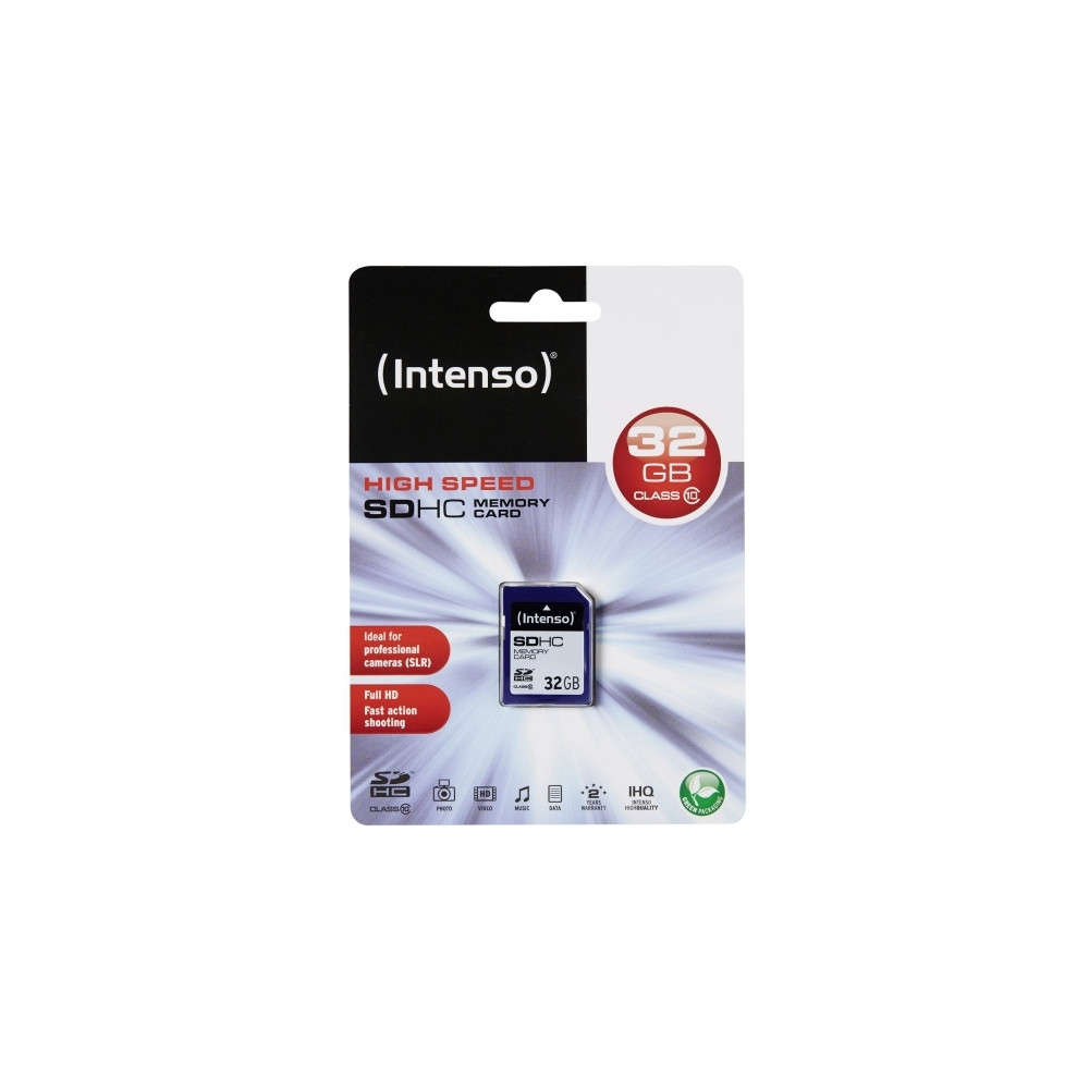 Produktbild för Intenso Class 10 - flash-minneskort - 32 GB - SDHC