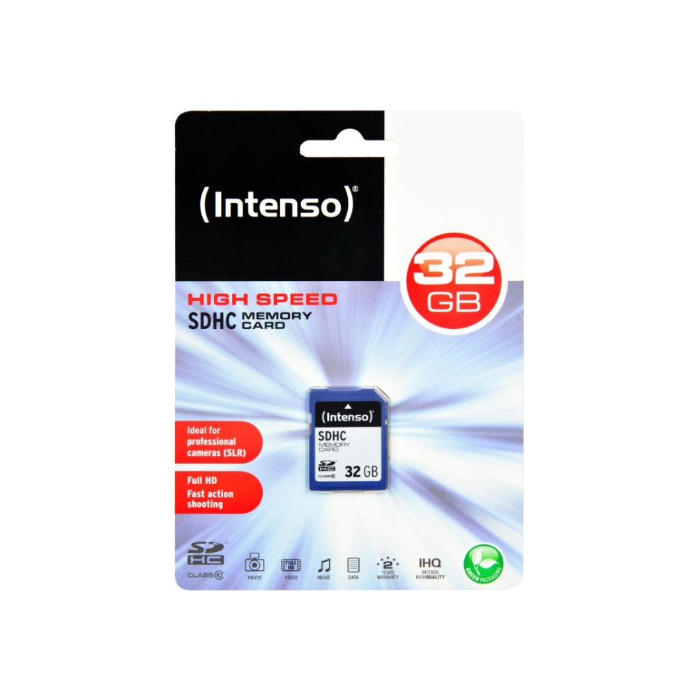 Produktbild för Intenso Class 10 - flash-minneskort - 32 GB - SDHC
