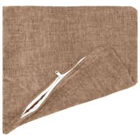 Produktbild för Kuddöverdrag 6 st HEERLEN Brun 30 x 30 cm Chenilletyg