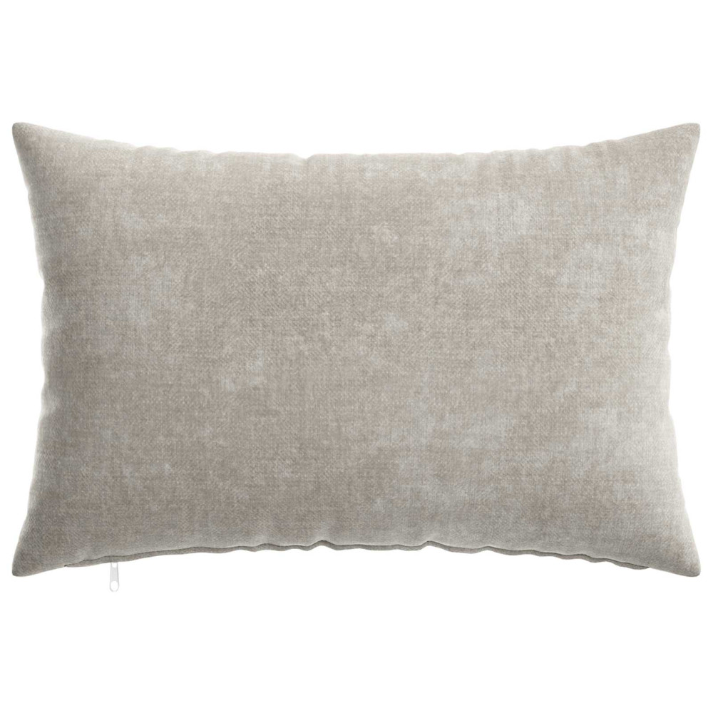 Produktbild för Kuddöverdrag 6 st HEERLEN Ljusgrå 30 x 50 cm Chenilletyg