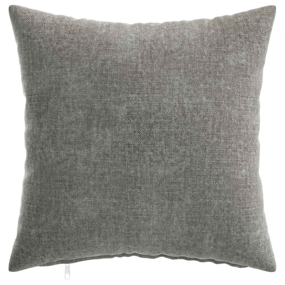 Produktbild för Kuddöverdrag 2 st HEERLEN Mörkgrå 35 x 35 cm Chenilletyg