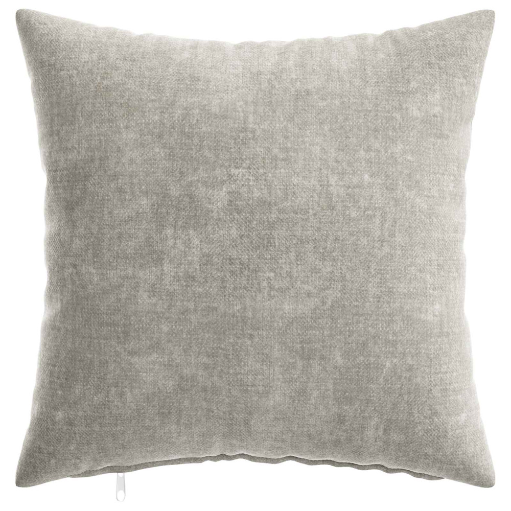 Produktbild för Kuddöverdrag 2 st HEERLEN Ljusgrå 35 x 35 cm Chenilletyg