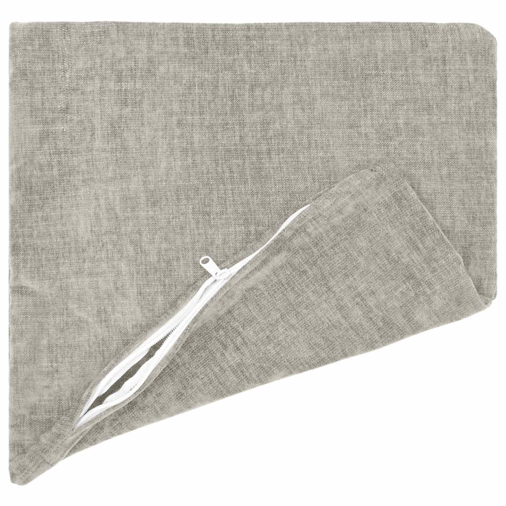 Produktbild för Kuddöverdrag 2 st HEERLEN Ljusgrå 35 x 35 cm Chenilletyg