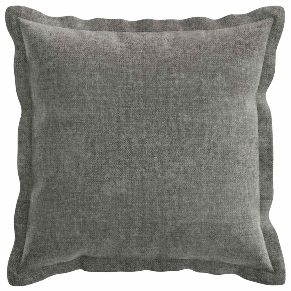 Produktbild för Kuddöverdrag 2 st HOUTEN Mörkgrå 35 x 35 cm Chenilletyg