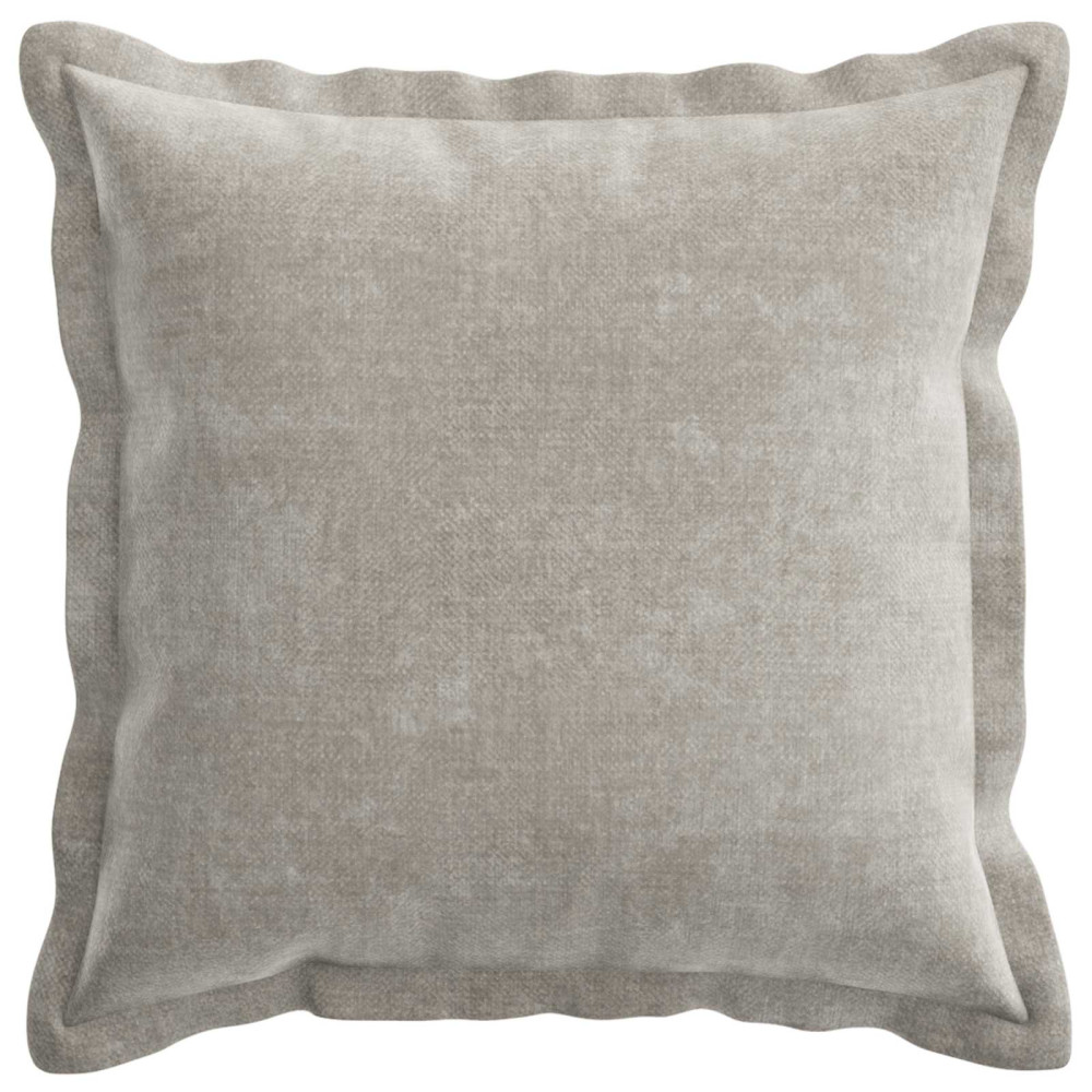 Produktbild för Kuddöverdrag 2 st HOUTEN Ljusgrå 35 x 35 cm Chenilletyg