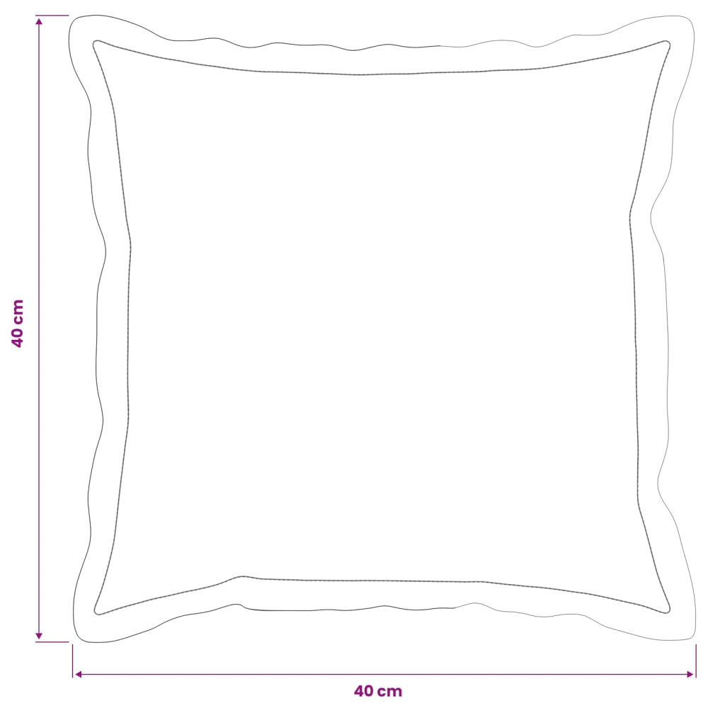 Produktbild för Kuddöverdrag 2 st HOUTEN Mörkgrå 40 x 40 cm Chenilletyg