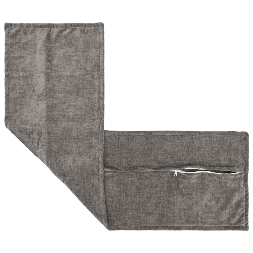 Produktbild för Kuddöverdrag HOUTEN Mörkgrå 40 x 145 cm Chenilletyg