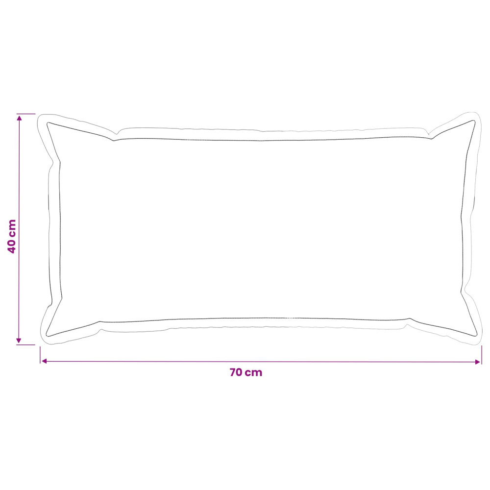 Produktbild för Kuddöverdrag 6 st HOUTEN Mörkgrå 40 x 70 cm Chenilletyg
