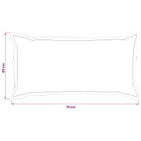 Produktbild för Kuddöverdrag 6 st HOUTEN Mörkgrå 40 x 70 cm Chenilletyg