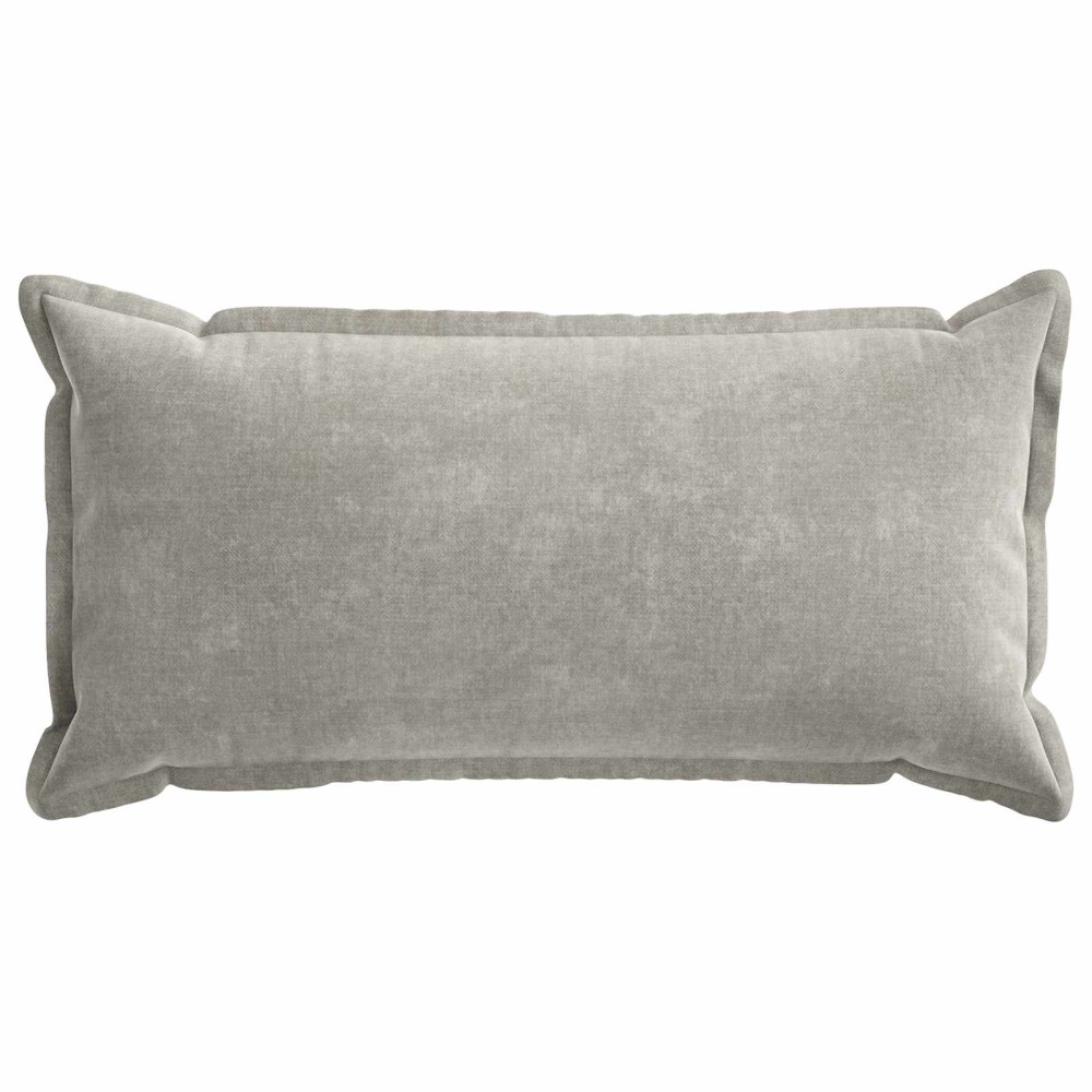 Produktbild för Kuddöverdrag 6 st HOUTEN Ljusgrå 40 x 80 cm Chenilletyg