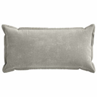 Produktbild för Kuddöverdrag 6 st HOUTEN Ljusgrå 40 x 80 cm Chenilletyg