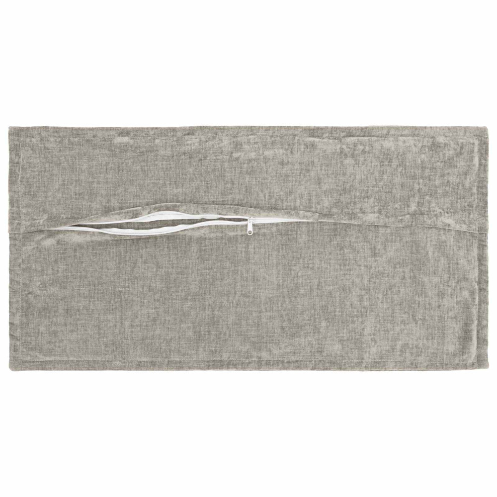 Produktbild för Kuddöverdrag 6 st HOUTEN Ljusgrå 40 x 80 cm Chenilletyg