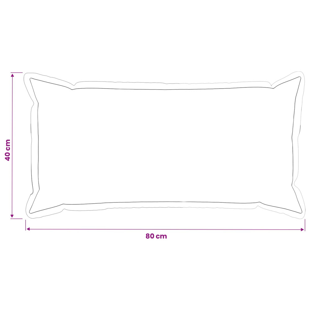 Produktbild för Kuddöverdrag 12 st HOUTEN Brun 40 x 80 cm Chenilletyg