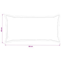 Produktbild för Kuddöverdrag 12 st HOUTEN Brun 40 x 80 cm Chenilletyg