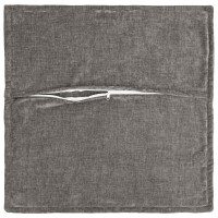 Produktbild för Kuddöverdrag 12 st HOUTEN Mörkgrå 45 x 45 cm Chenilletyg
