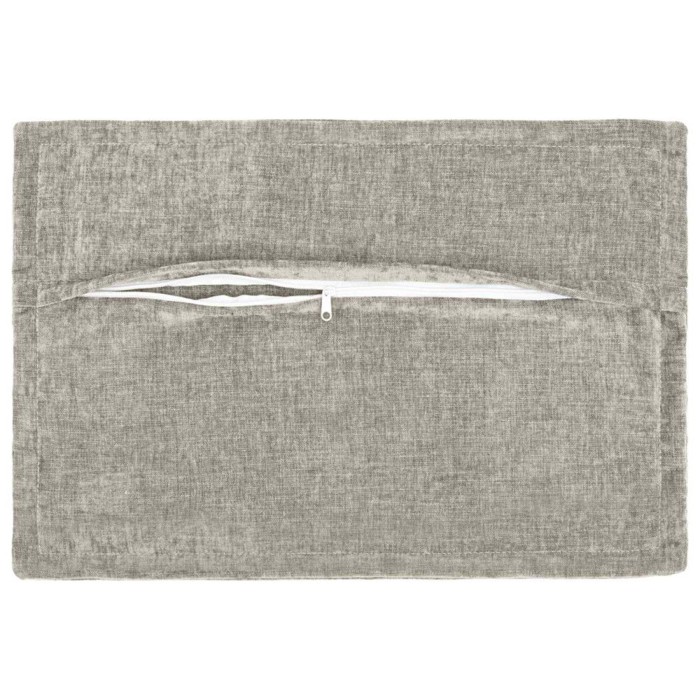 Produktbild för Kuddöverdrag 6 st HOUTEN Ljusgrå 50 x 75 cm Chenilletyg