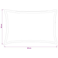 Produktbild för Kuddöverdrag 6 st HOUTEN Ljusgrå 50 x 80 cm Chenilletyg