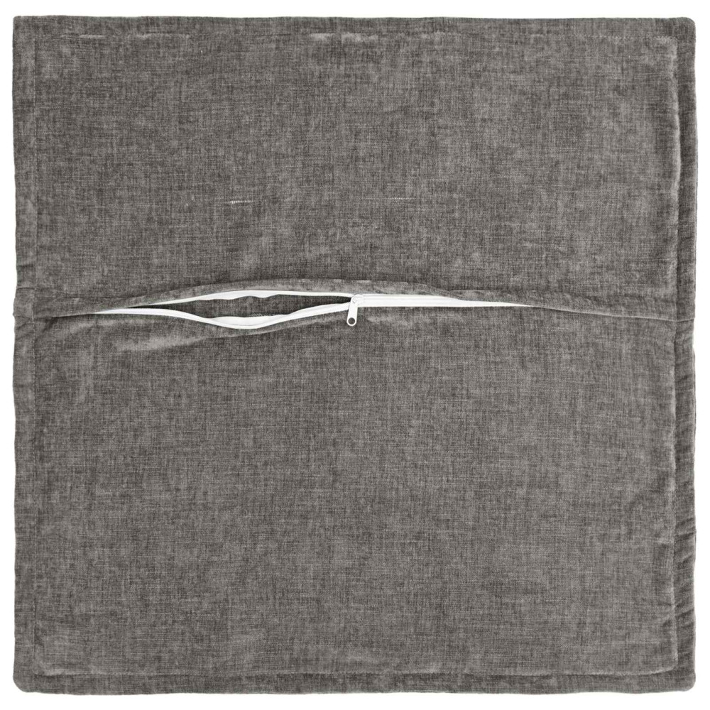 Produktbild för Kuddöverdrag 2 st HOUTEN Mörkgrå 60 x 60 cm Chenilletyg