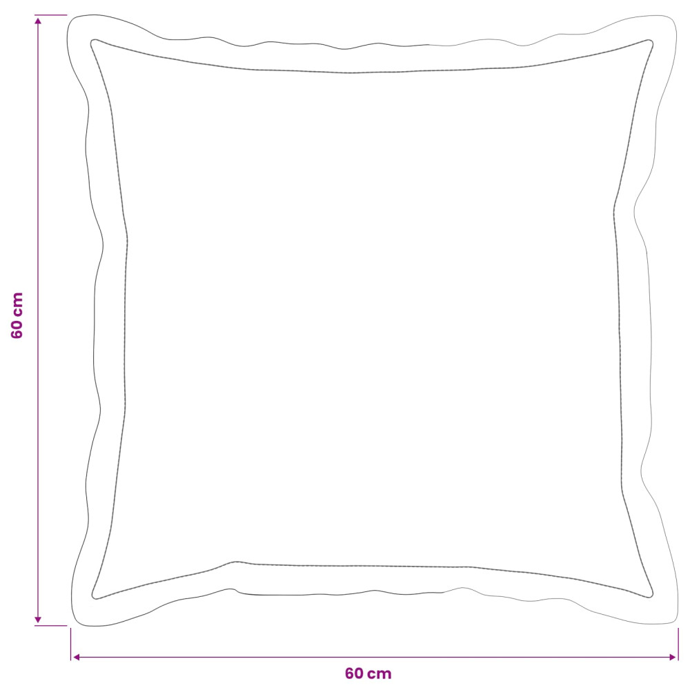 Produktbild för Kuddöverdrag 2 st HOUTEN Grön 60 x 60 cm Chenilletyg