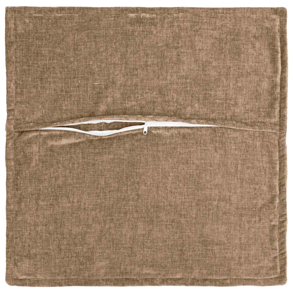 Produktbild för Kuddöverdrag 2 st HOUTEN Brun 60 x 60 cm Chenilletyg