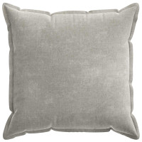 Produktbild för Kuddöverdrag 6 st HOUTEN Ljusgrå 65 x 65 cm Chenilletyg