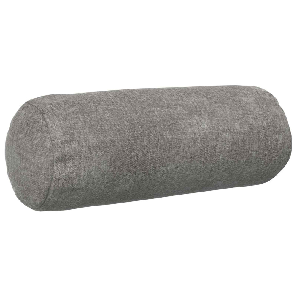 Produktbild för Kuddöverdrag 6 st HEERLEN Mörkgrå Ø 15 x 40 cm Chenilletyg