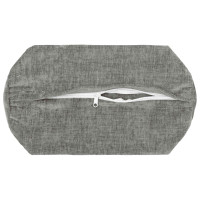 Produktbild för Kuddöverdrag 6 st HEERLEN Mörkgrå Ø 15 x 40 cm Chenilletyg