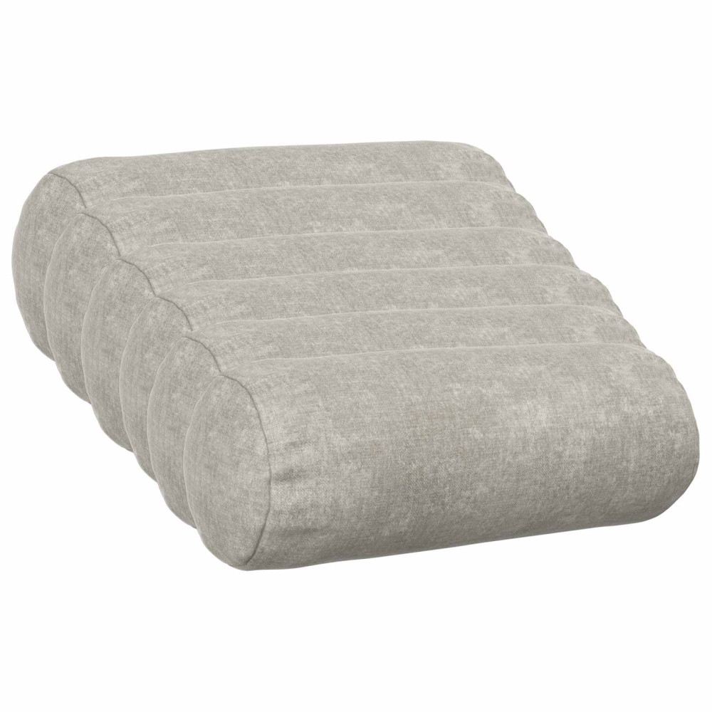 Produktbild för Kuddöverdrag 6 st HEERLEN Ljusgrå Ø 15 x 40 cm Chenilletyg