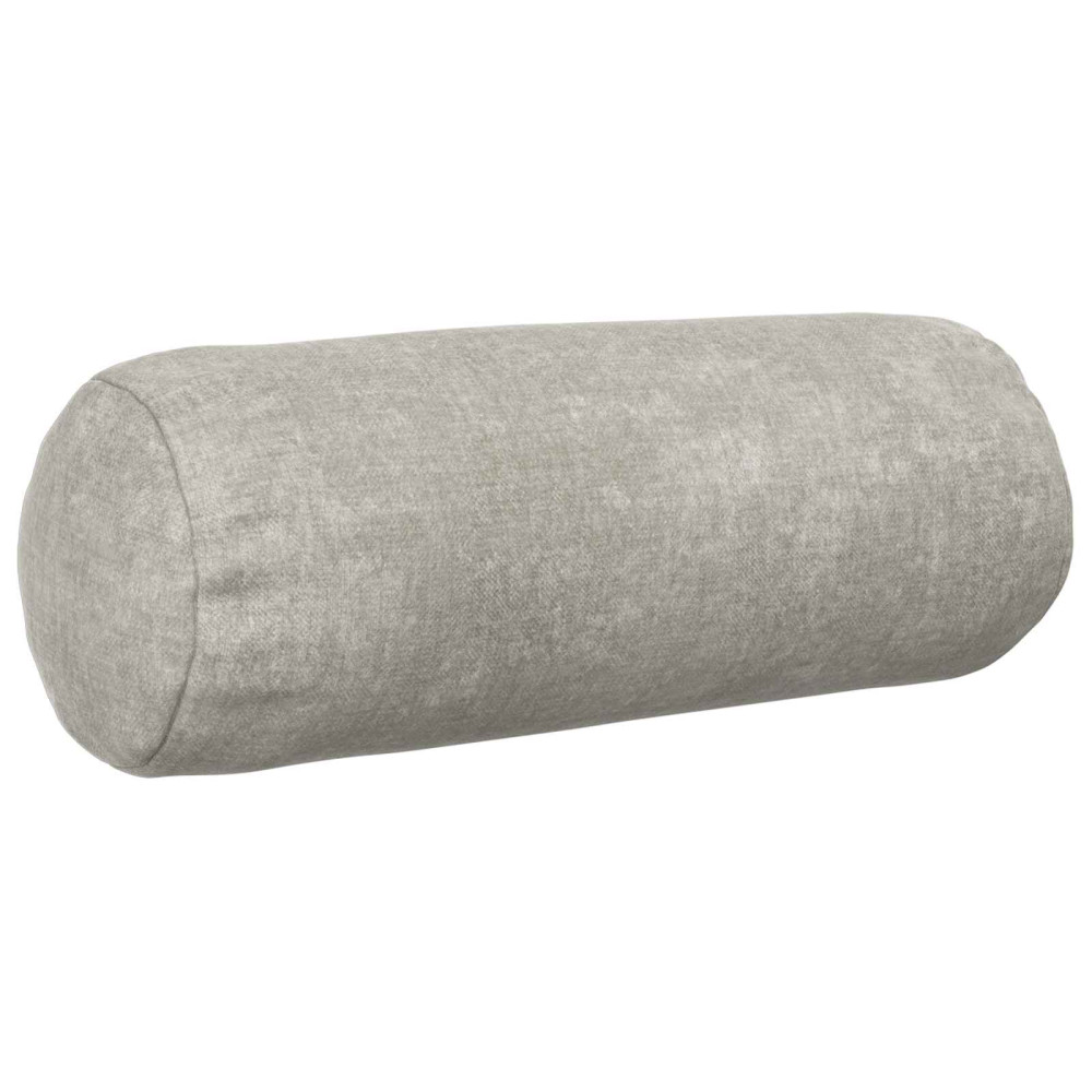 Produktbild för Kuddöverdrag 6 st HEERLEN Ljusgrå Ø 15 x 40 cm Chenilletyg